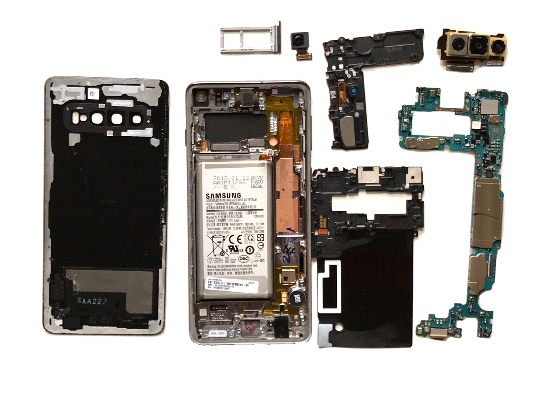 Samsung Galaxy S10 teardown