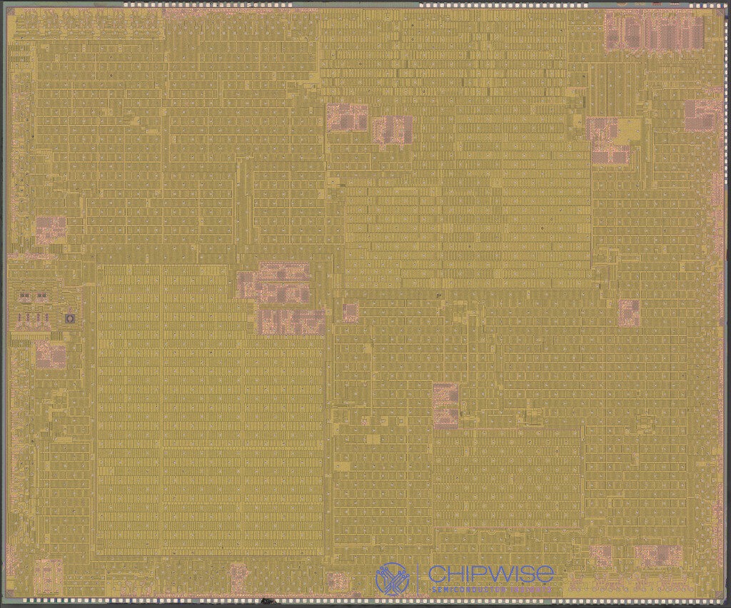 Frontside view of the Samsung Exynos 1580 SoC