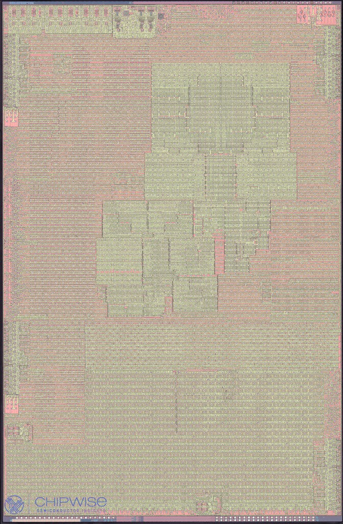 Frontside view of Apple’s A19 Chip