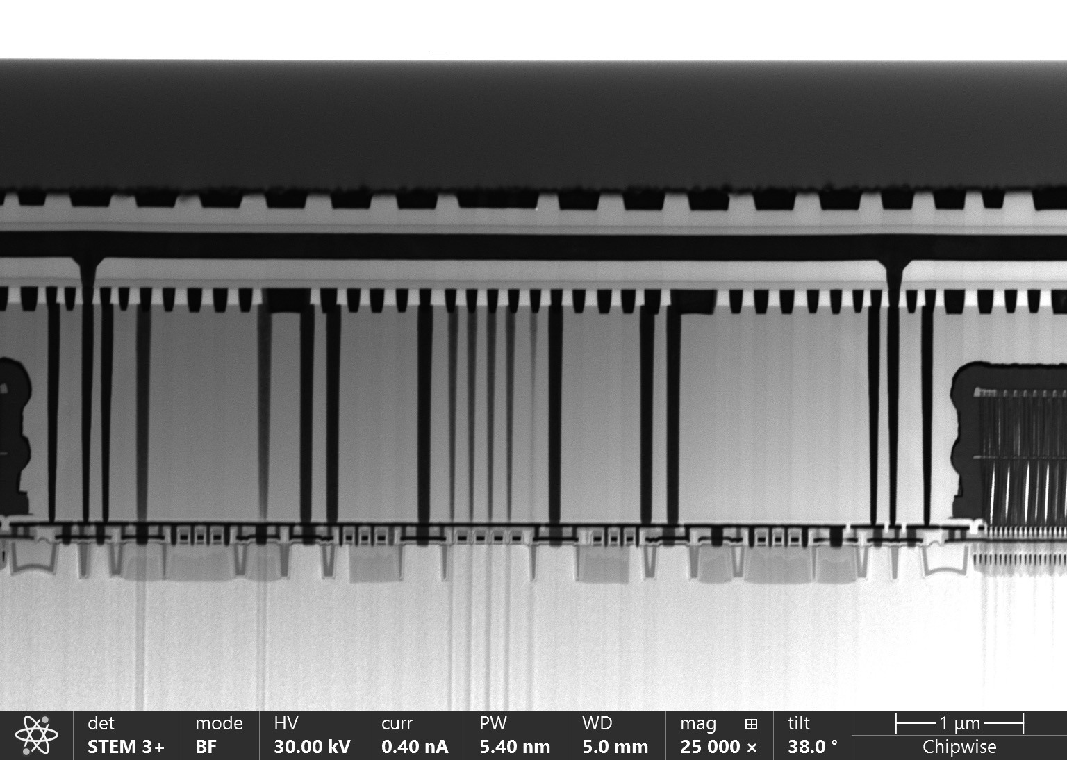 STEM analysis SK Hynix DRAM