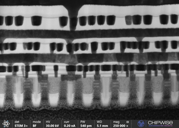 GAA cross-section STEM image from the Exynos 2600