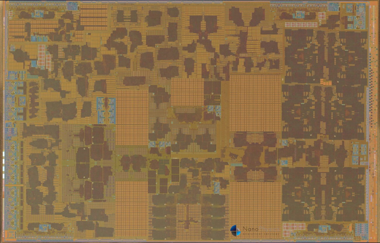 Apple A17 Pro Backside die shot