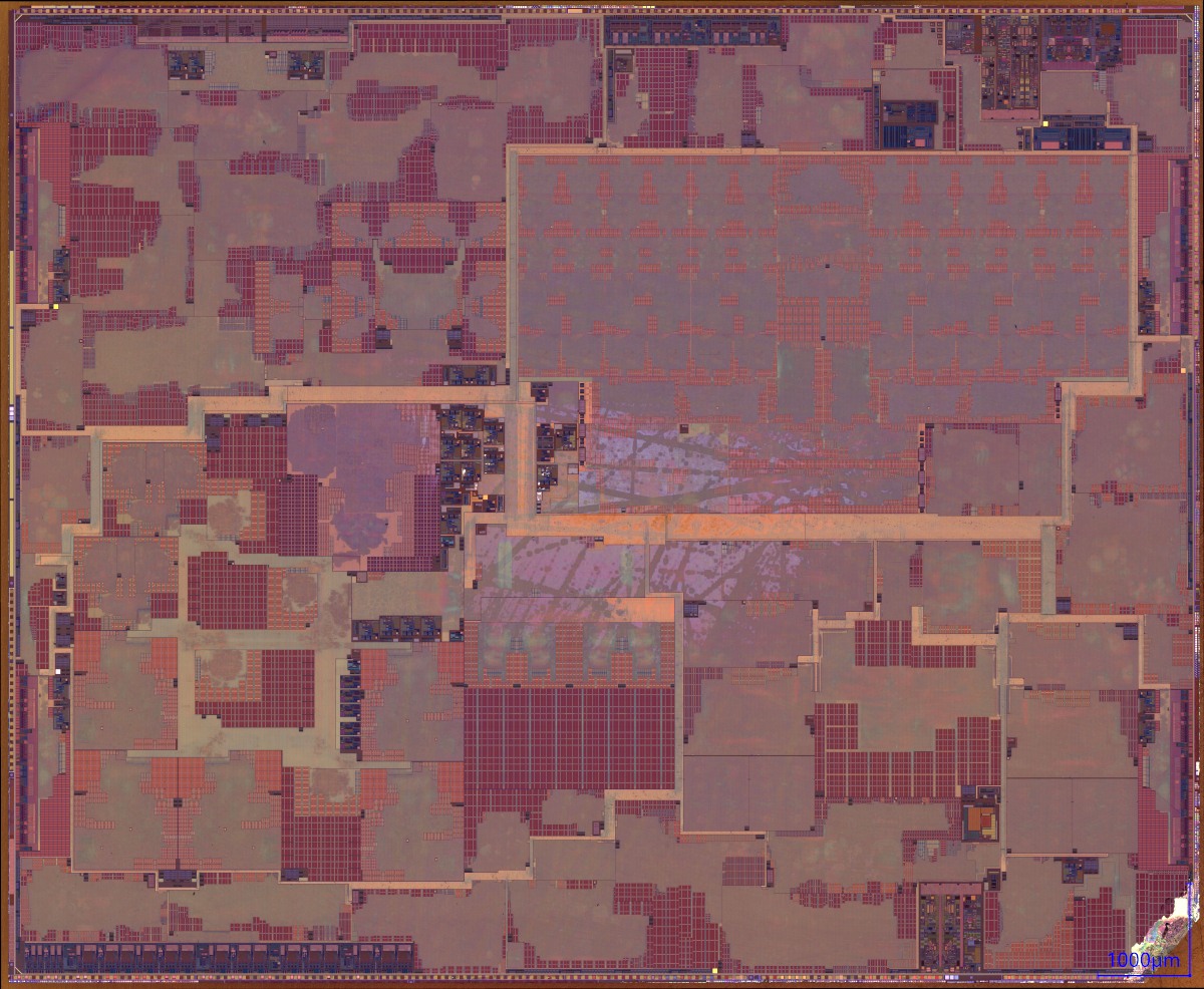 Die shot of Samsung Exynos 2400 SoC