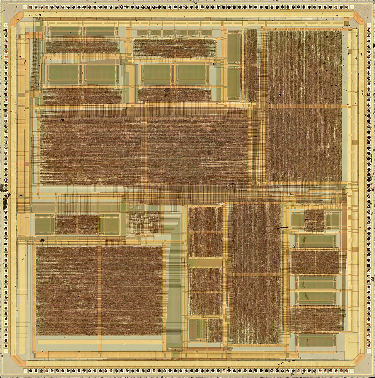3Dfx Voodoo Graphics · SST-1 (FBI) — Top-metal view