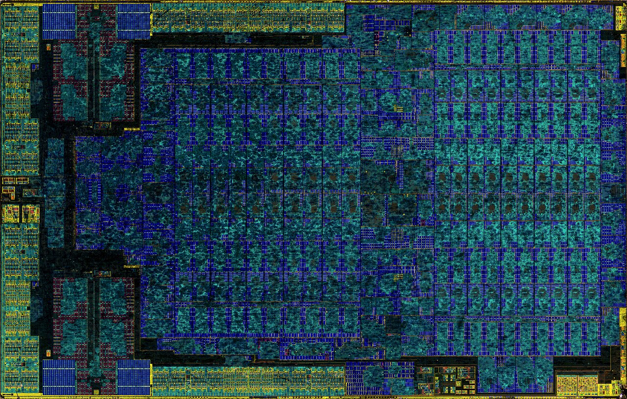 AMD Playstation 4 Pro · Neo — Polysilicon / lower-layer view