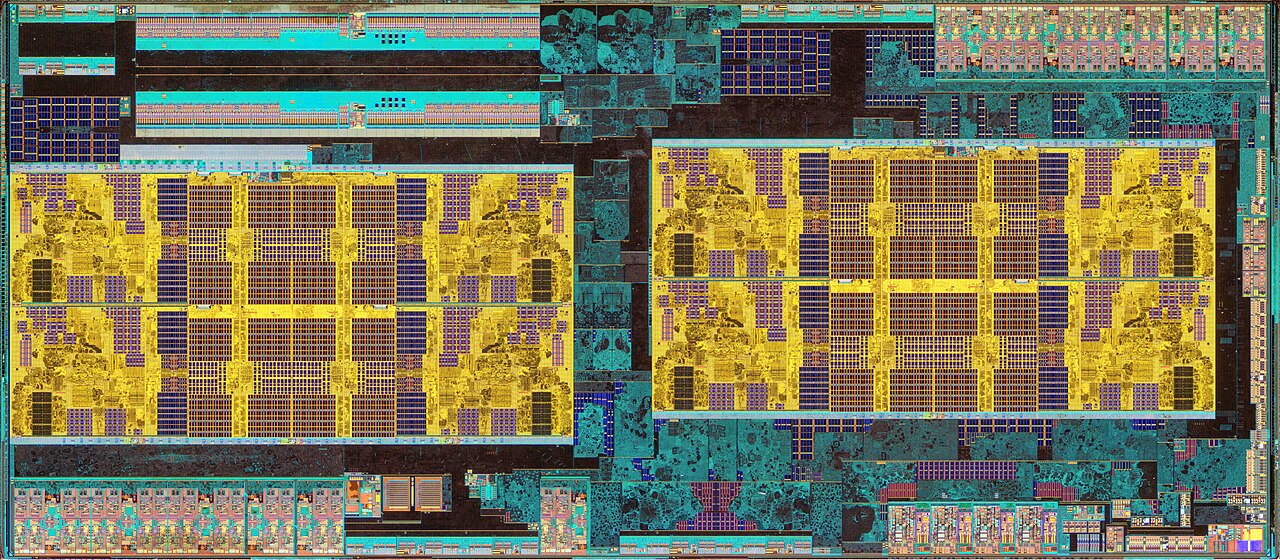 AMD Ryzen 3 1200 · Summit Ridge — Polysilicon / lower-layer view
