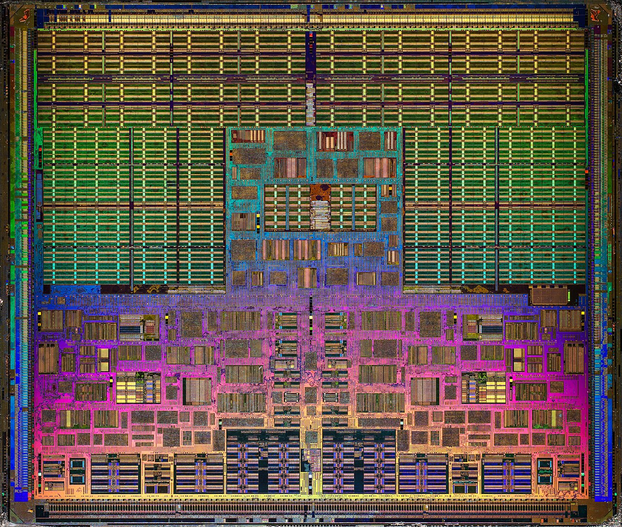 UltraSPARC IV+ prototype — Optical die photograph