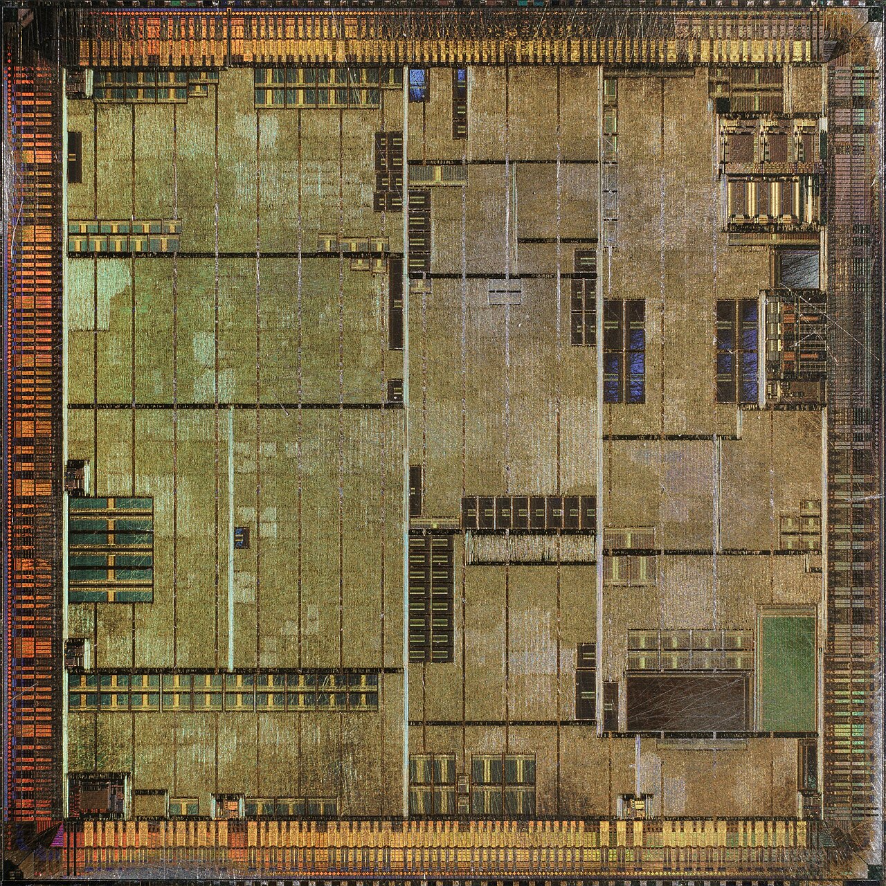ATI Radeon 7200 · R100 — Optical die photograph