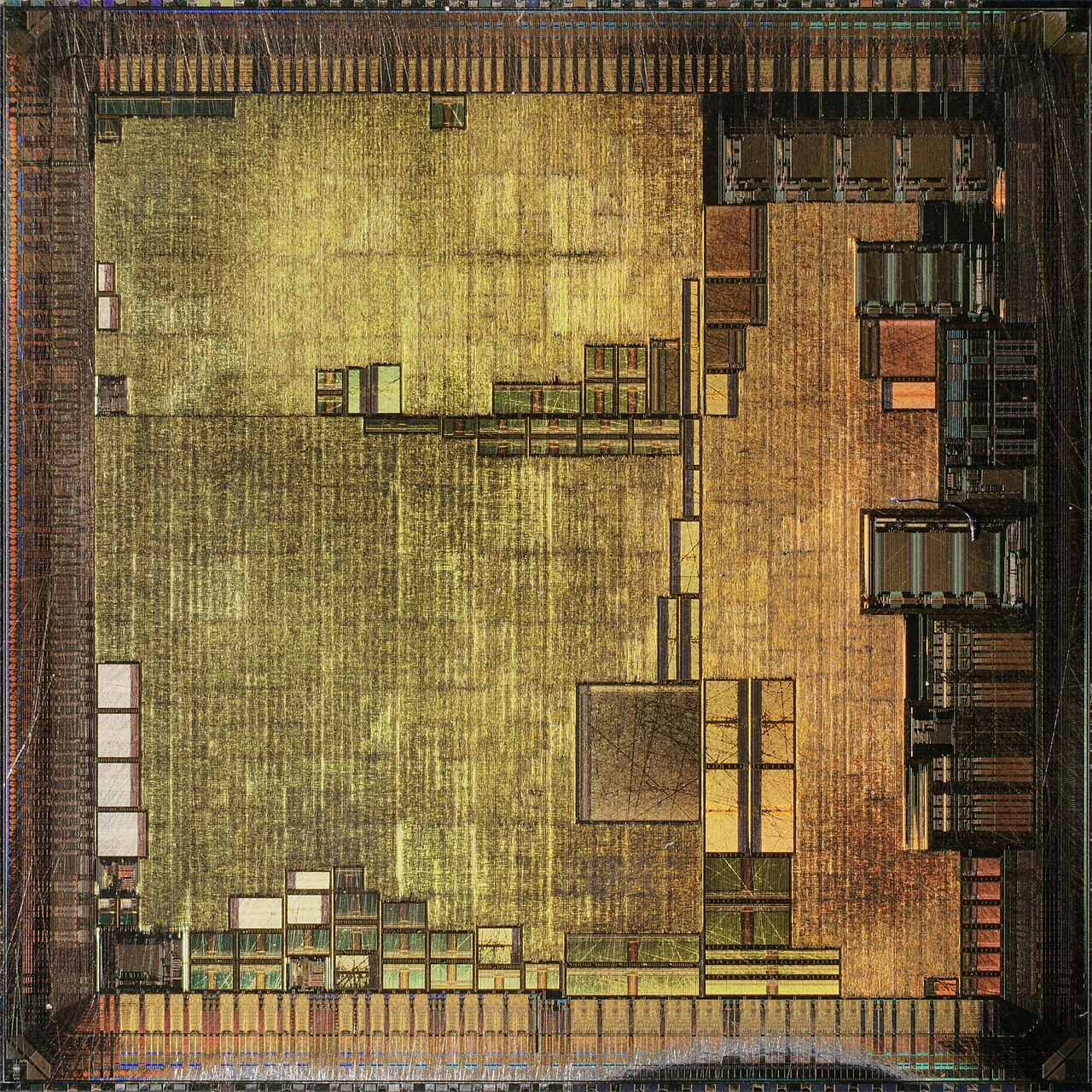 ATI Radeon 7000 · RV100 — Optical die photograph