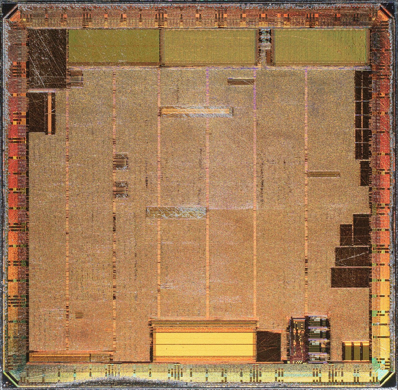 ATI RAGE 128 GL · Mach64 R4... — Optical die photograph