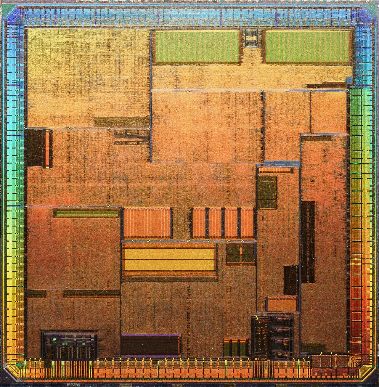ATI RAGE 128 Pro · Mach64 R4... — Optical die photograph