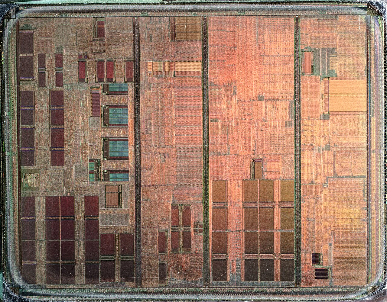 AMD Athlon K7 Argon K7500MTR51B C — Optical die photograph