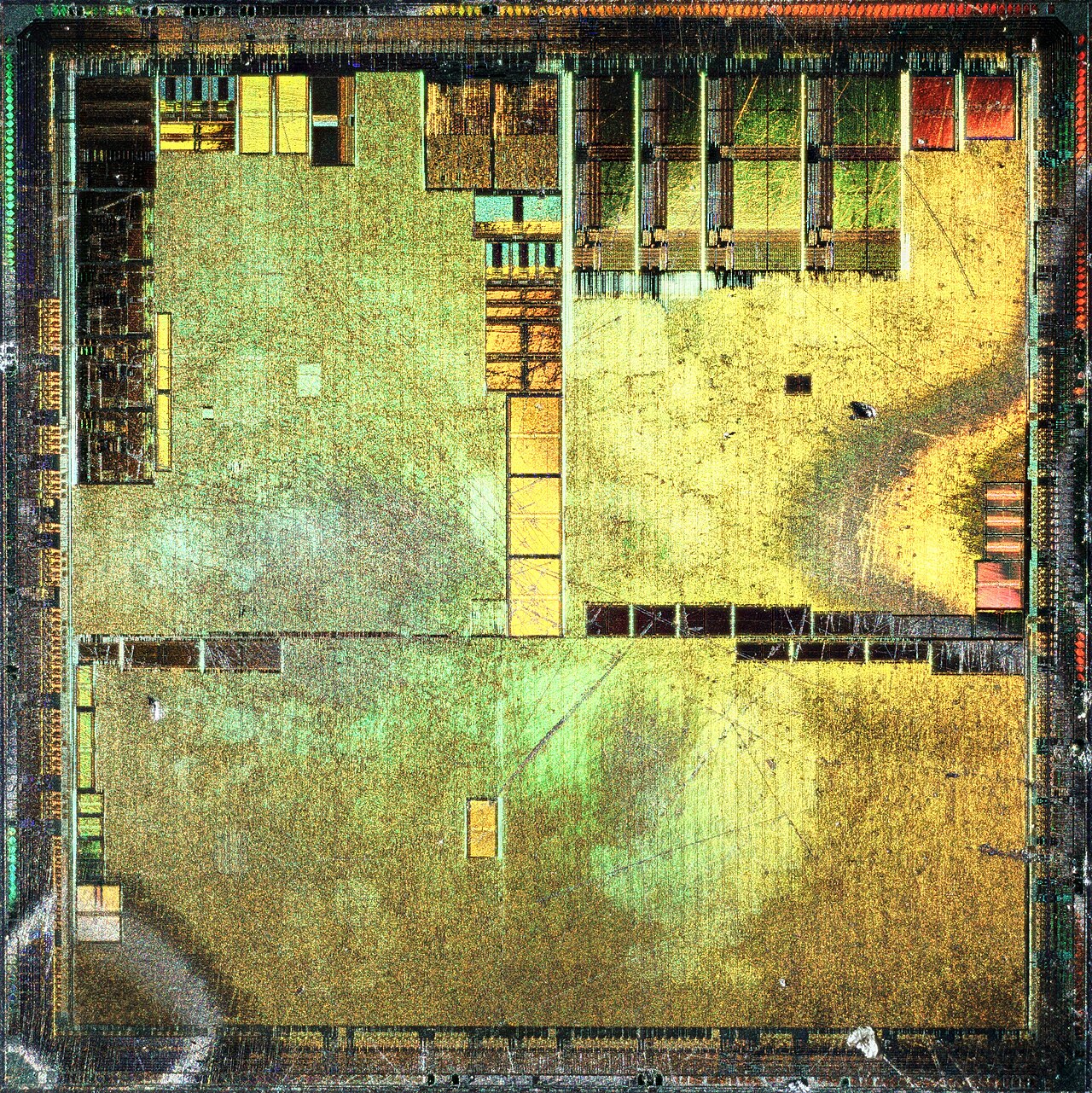 NVIDIA GeForce2 MX400 · NV11 — Optical die photograph