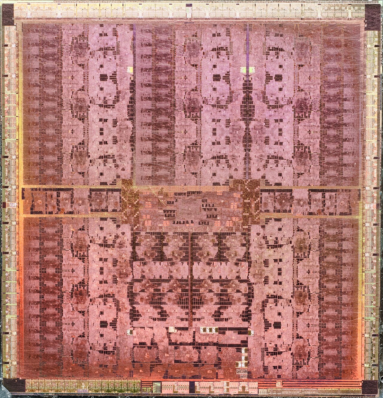 NVIDIA GeForce GTX Titan · GK110 A1 — Optical die photograph