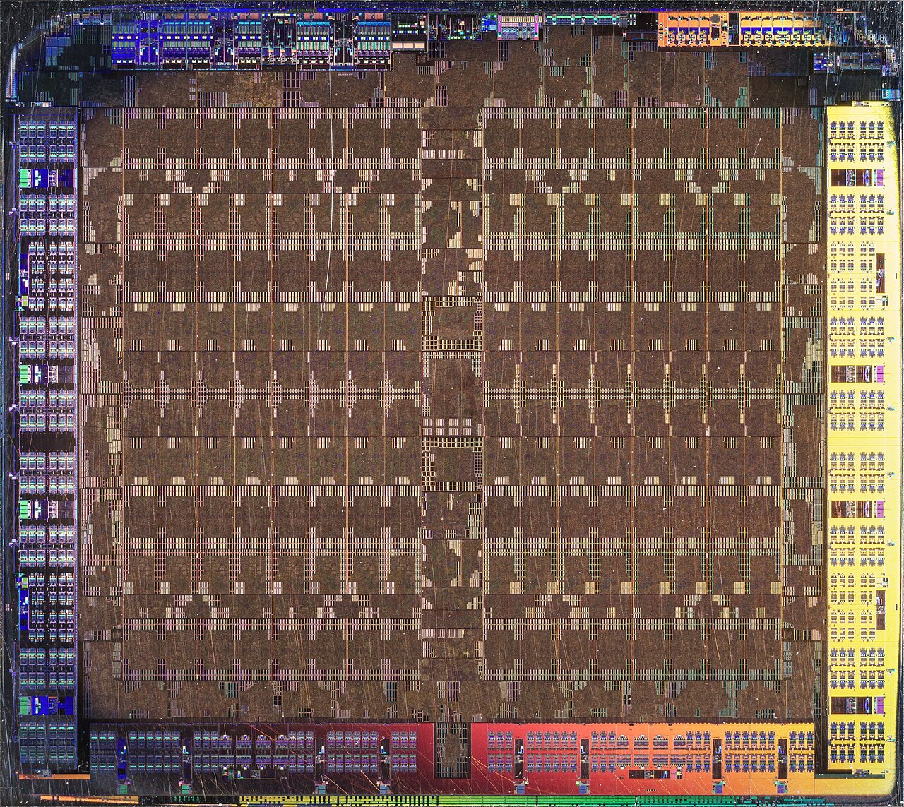 AMD Radeon HD 7950 GHz Edition · Tahiti — Optical die photograph