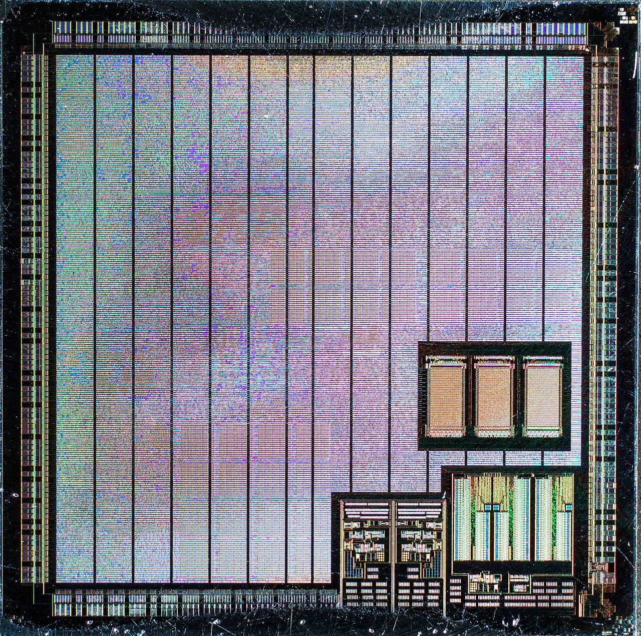 Matrox IS-MGA-1064SG-D 965IKG006 · Mystique — Optical die photograph