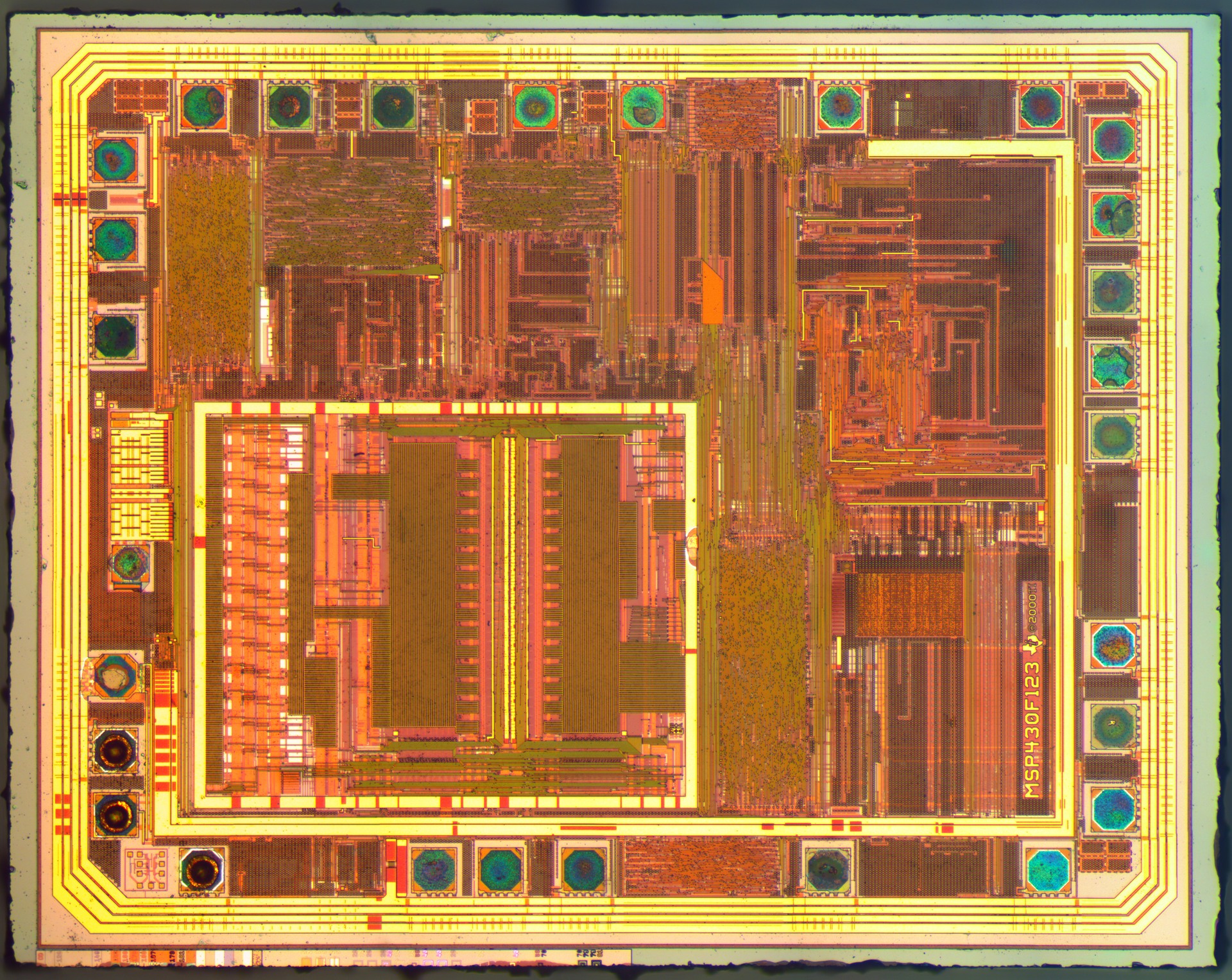 MSP430F122; die marked MSP430F123